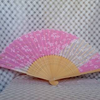 新品　桜　扇子　レディース　さくら　浴衣　着物　和風小物　ピンク...