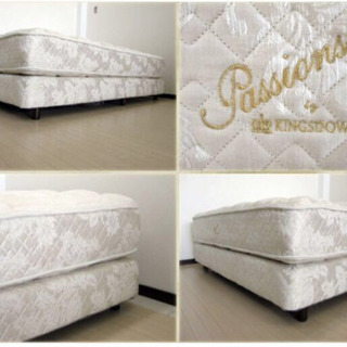 【関東限定】送料込み 横幅150×奥行200×高さ40 キングスダウンkingsdown Passions★ワイドダブルベッドの画像