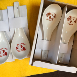 未使用品 生茶パンダのレンゲ 4本