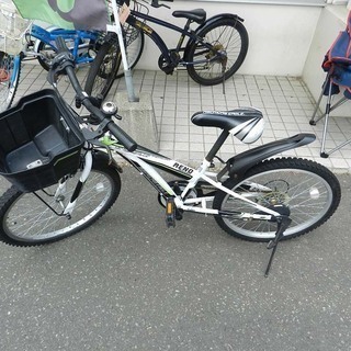 22インチ 子供用自転車 男の子 AMERICAN EAGLE ホワイト×ブラック 6段切替 PayPay(ペイペイ)支払い対応 ☆札幌市 北区 屯田 