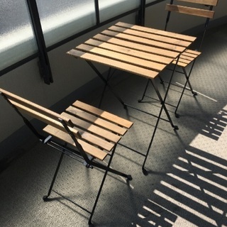 イケア屋外用ダイニングセット(TÄRNÖ テルノー)