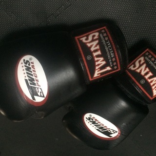 Twins　ボクシンググローブ　14オンス　本革製(洗浄、消毒済み)