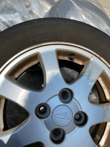 ダイハツのアルミ　ノーマルタイヤ　155/65R14