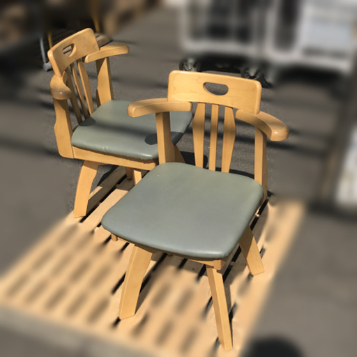 【自社配送は札幌市内限定】ダイニングテーブル 回転イス ×2脚 セット長谷川産業 コボル テーブル COBOL TABLE DT-90  長谷川産業 コボル チェアー COBOL CHAIR DCⅡ ×2脚