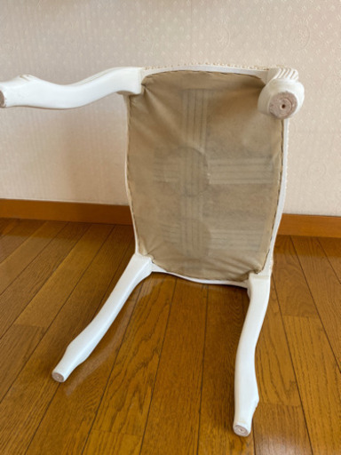 【美品】猫足　スツール　［ホワイト］