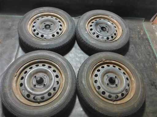 175/65R14 ダンロップ 2017年 100-4穴ホイール付き 920128