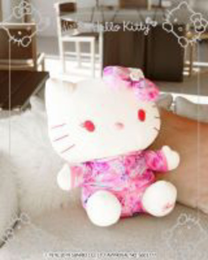 《新品・未使用》Rady ノベルティ HELLO KITTY トロピカルピンクぬいぐるみ Lサイズ