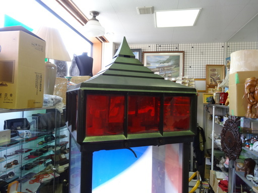 札幌市内限定◆BARBER/バーバー◆サインポール　理容　理髪　回転ポール　床屋　コレクション　オブジェ　動作品　現状品　USED