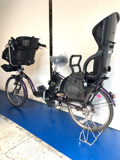 パナソニック　ギュットミニ　20インチ 3人乗り 8.9ah 紫　電動自転車　電動アシスト