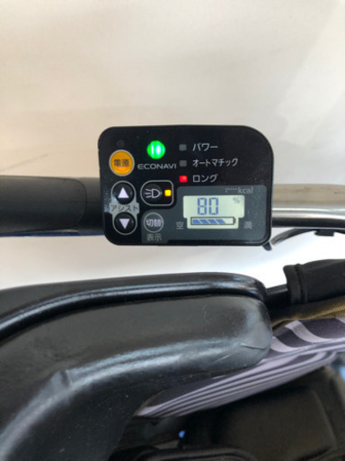 パナソニック　ギュットミニ　20インチ 3人乗り 8.9ah 紫　電動自転車　電動アシスト