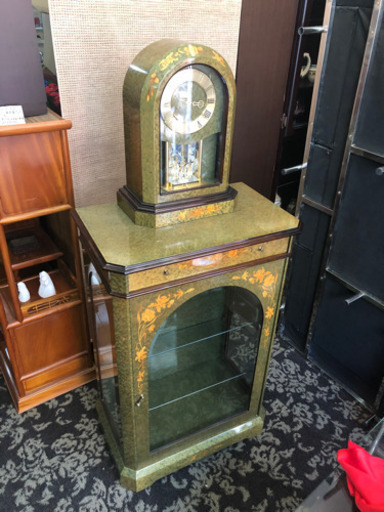 置時計　象嵌　イタリア製　飾棚