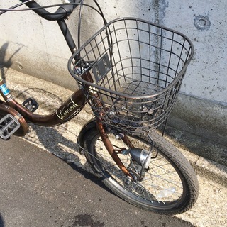 サイマ limini リミニ 20インチ 子供乗せ自転車 茶 内装3段ギア
