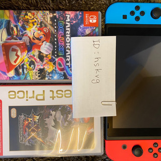 【本体+カセット付き】ニンテンドースイッチ本体&モンハン&マリオカート