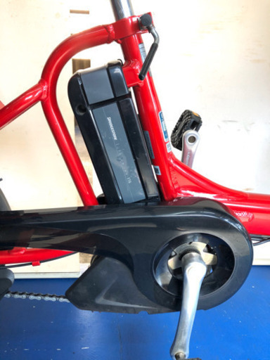 ブリヂストン アンジェリーノ　20インチ 3人乗り 8.9ah 赤　電動自転車　電動アシスト