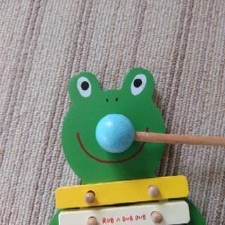 おもちゃ木琴（かえる）の画像