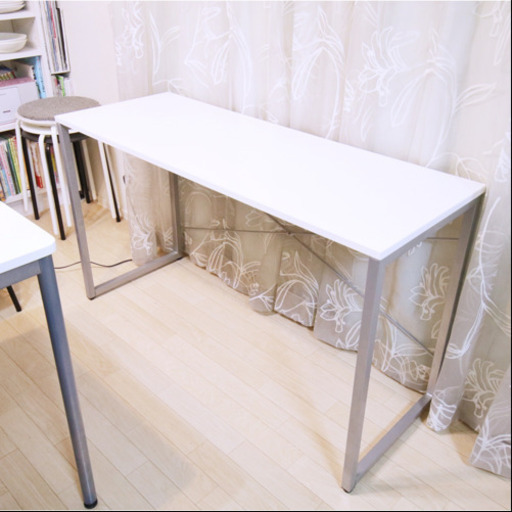 【お取引中】白い机 幅120cm×奥行き45cm×高さ70.5cm