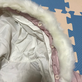 ポンチョ型 ピンク色 コート 70~80cmの画像