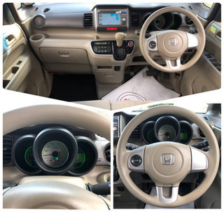 ホンダ　NBOX G.Lパッケージ　純正ナビ　ワンセグTV バックカメラ　ステアリングスイッチ　Pスタート　スマートキー　車検3年6月28日有りの画像