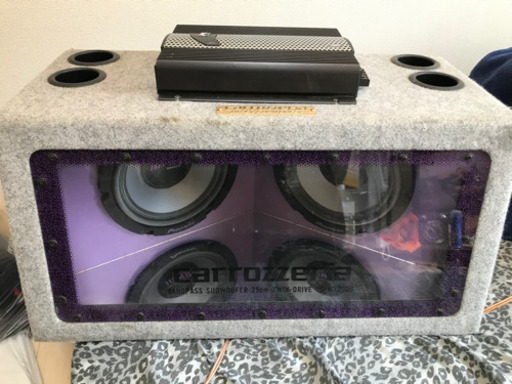 ウーファーとアンプのセット