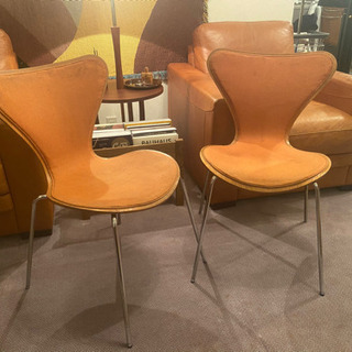 Fritz Hansen セブンチェア 2脚セット オーク ビンテージ