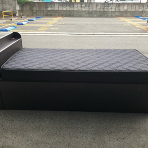 ?当日配送‼️配送無料️?ニトリシングルベッド ✨収納付きベッド✅コンセント2付き?