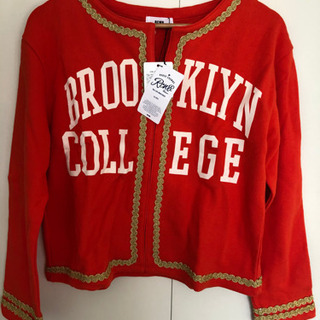 ロデオクラウンズ  トレーナー生地カーディガン