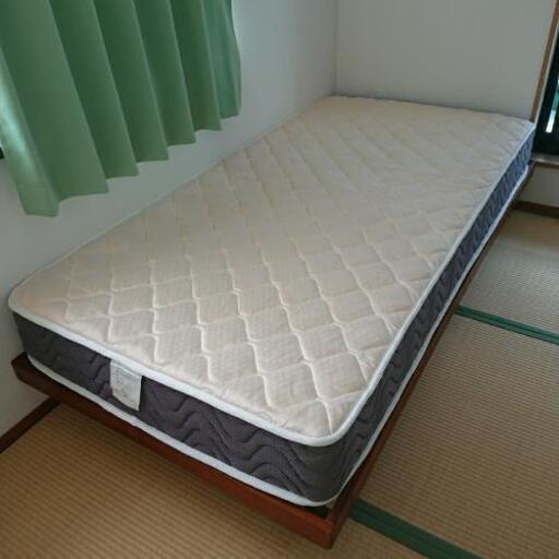 ニトリ シングル 脚付すのこ ベッド マットレス セット