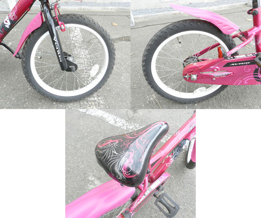 子供用自転車 18インチ ピンク 女の子用 子ども キッズ カゴ付き ☆ PayPay(ペイペイ)決済可能 ☆ 札幌市 北区 屯田