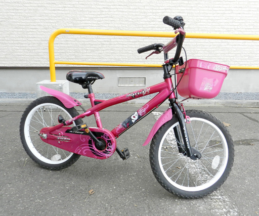子供用自転車 18インチ ピンク 女の子用 子ども キッズ カゴ付き ☆ PayPay(ペイペイ)決済可能 ☆ 札幌市 北区 屯田