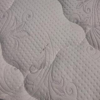 フランスベッド ダブルベッド (宮/照明/引き出し付き)の画像