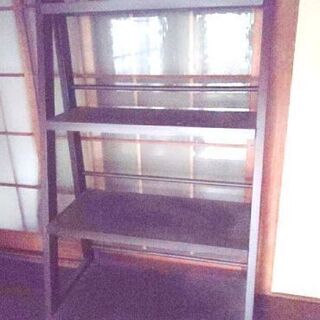 木製シェルフ 斜め四段（棚）の画像