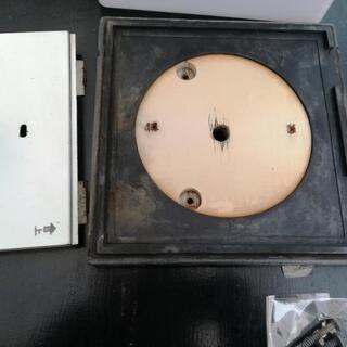 ジャンク 玄関 照明 ガラス 乳白色 40W 電球付きの画像