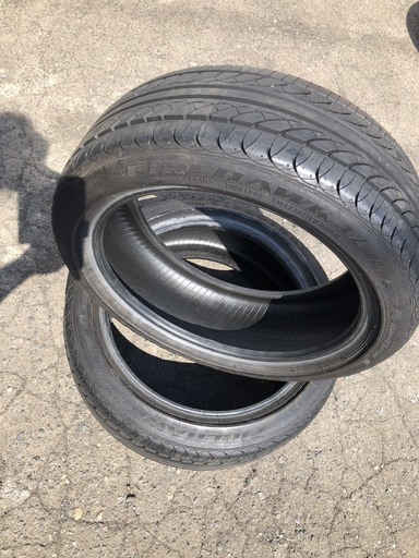 軽自動車用　インチアップ車・タント等　中古夏タイヤ２本セット　１５インチ（165/50Ｒ15）　山あり