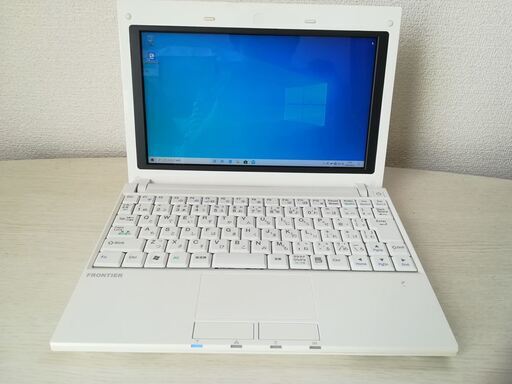 （お打ち合わせ中)ノートパソコン FRONTIER FRNU507 CPU:Atom メモリ:2GB HDD:250GB OS:Windows10Home(64bit) 超軽量 モバイル用の10.1型 無線LAN有(Wi-Fi対応)