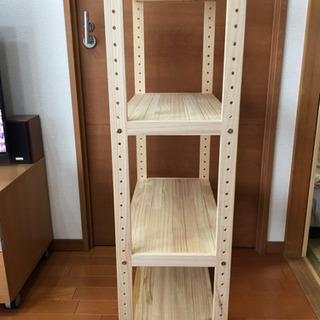 ニトリ　パイン材シェルフ　三段の画像