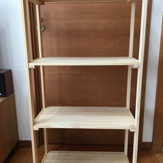 ニトリ　パイン材シェルフ　三段