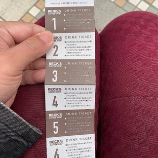 ベックスコーヒーのドリンクチケット