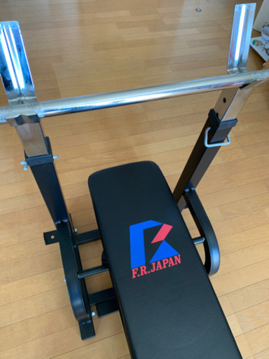 ベンチプレス バーベル ベンチ台 重りなし 10kgバー付