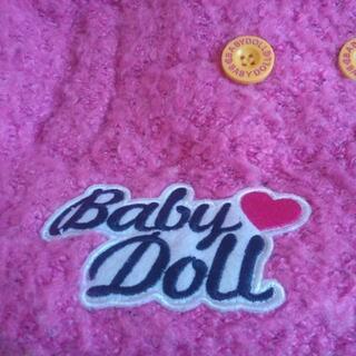 美品　キッズ　110cm　BABYDOLL　コート　ピンクの画像