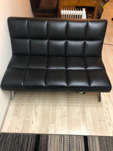 東京インテリア、デザインソファ(黒)
