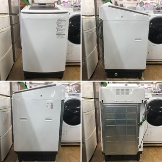 美品【 Panasonic 】パナソニック 洗濯10.0㎏ 全自動洗濯機 エコナビ 