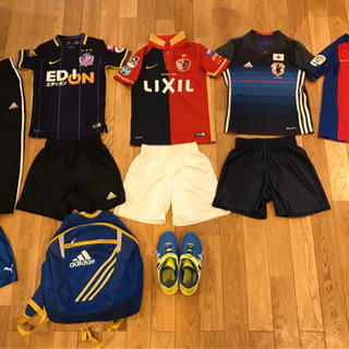ジュニア　サッカー　ユニフォーム　シューズ　バック一式