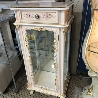 ロココ調 ガラスキャビネット 姫系 プリンセス系