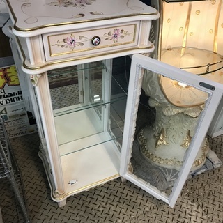 ロココ調 ガラスキャビネット 姫系 プリンセス系