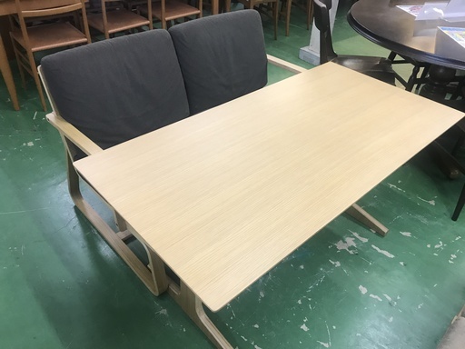 無印良品　リビングでもダイニングでもつかえるシリーズ　テーブルチェアセット