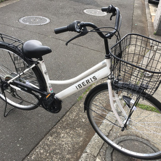 27インチ 白 ママチャリ