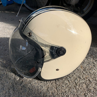 中古　ヘルメット　使用感あり　バブルシールド付き
