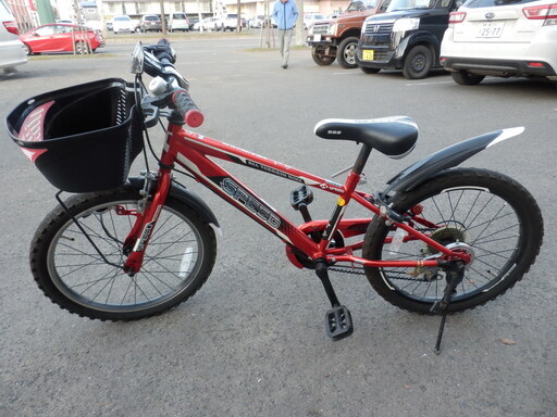 自転車 20インチ 子供用 赤 変速6段 スピードメーター キッズ ペイペイ対応 札幌市西区西野