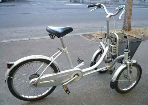 札幌 ブリヂストン 三輪車 前二輪 ミンナ 自転車 さんりんしゃ ブリジストン シルバー ワゴン 3輪車