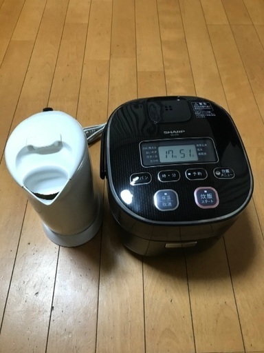 SHARP3合炊き炊飯器\u0026セレシオン電気ケトルの２個セット！